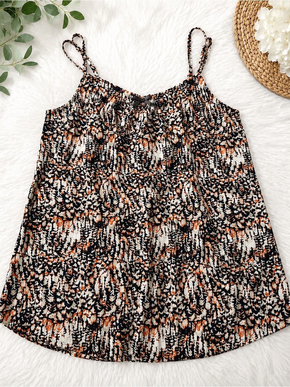 Addition Elle 2X Abstract Print Cami Tank Top